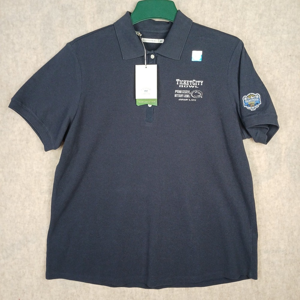 NWT Penn State Ticket City Bowl 2012 Cutter & Buck polo Licensed Merch Size XXL
